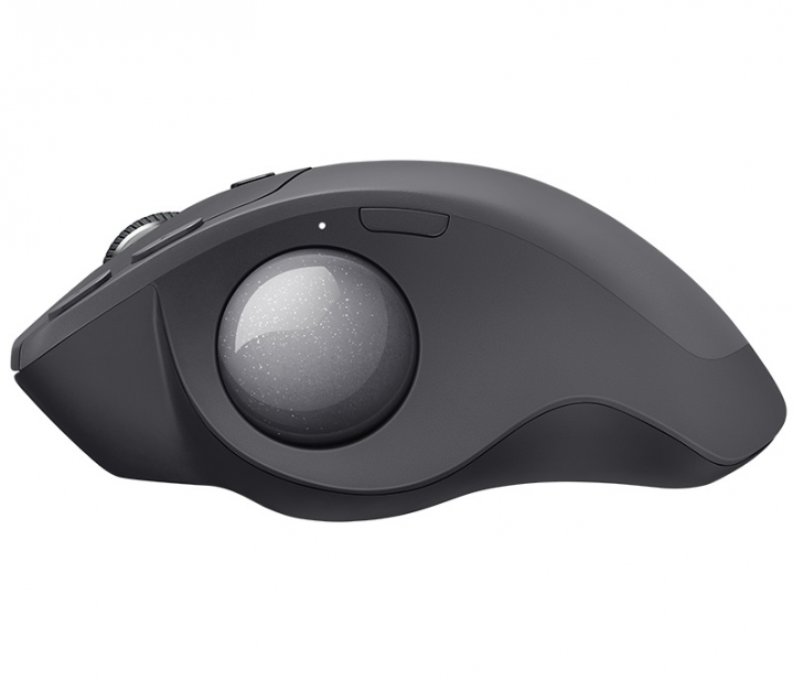 Mysz bezprzewodowa Logitech MX ERGO optyczna czarna 910-005179 - widok lewej strony