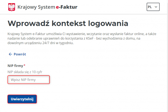 Terminarz obowiązkowego KSeF 50/50 5