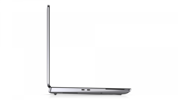 Mobilna stacja robocza Dell Precision 7550 szary - widok lewej strony
