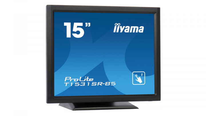 Monitor z dotykowym ekranem IIYAMA ProLite T1531SR-B5 - widok frontu lewej strony