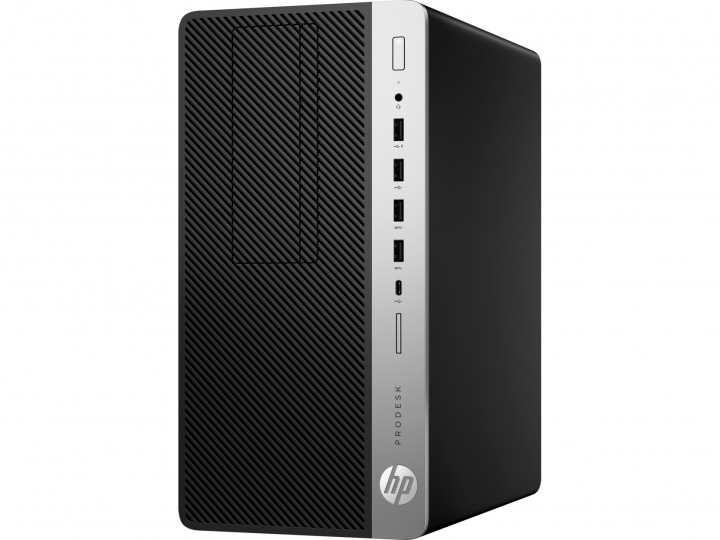 Komputer HP ProDesk 600 G5 Tower - widok frontu prawej strony