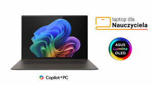 Laptop dla Nauczyciela ASUS Zenbook S 16 UM5606WA-RK266X Ryzen 9 AI HX 370 16" OLED 3K 120Hz 0,2ms HDR 32GB 1000SSD W11Pro