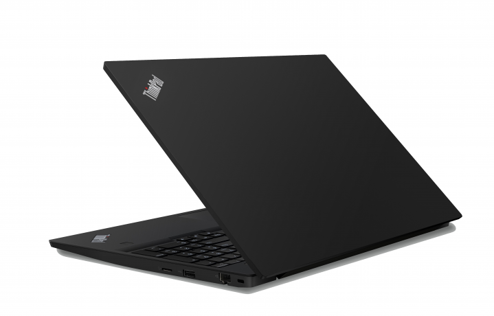 Laptop Lenovo ThinkPad E590 czarny - widok tyłu prawej strony