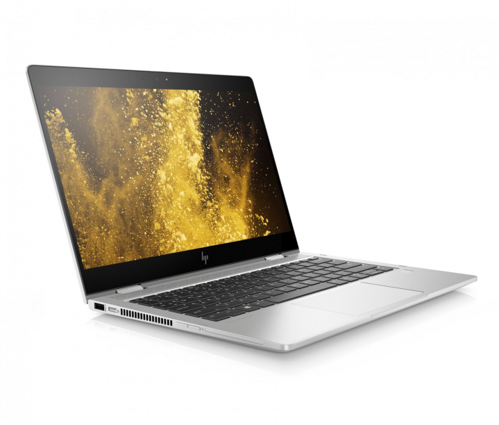 Laptop HP Elitebook x360 830 G6 srebrny - widok frontu lewej strony