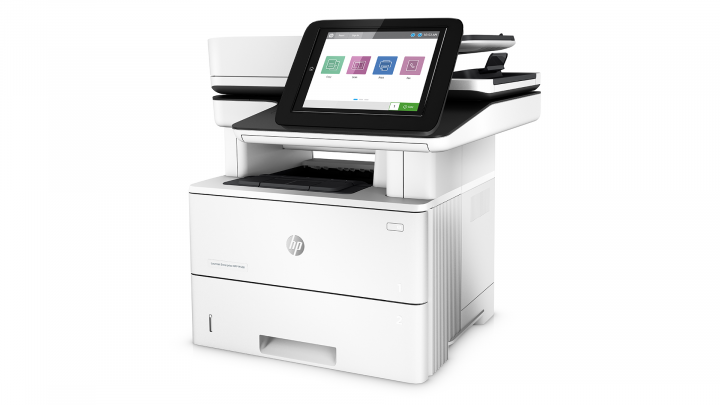 HP LaserJet Enterprise MFP M528dn - widok frontu prawej strony