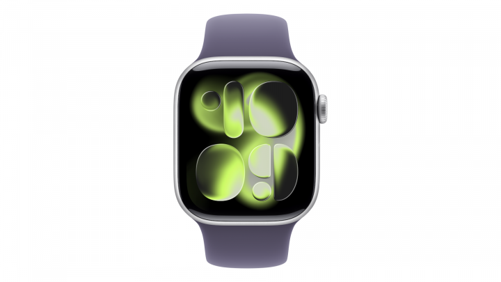 Smartwatch Apple Watch Series 11 GPS+Cellular koperta 42 mm z aluminium w kolorze srebrnym, pasek sportowy w kolorze mlecznego f