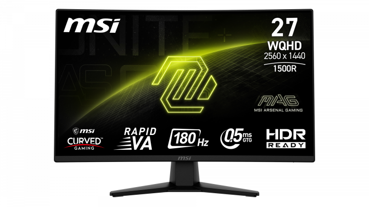 Monitor MSI MAG 274CQF 27" WQHD Curved 180Hz 0,5ms