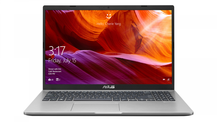 Laptop Asus VivoBook X509FA srebrny - widok frontu