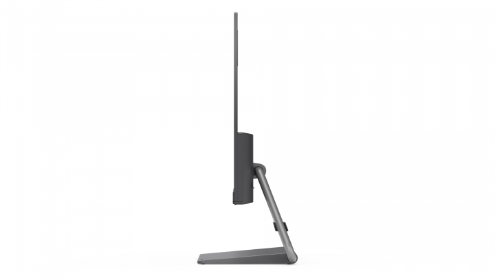 Monitor Lenovo Q24h-10 szary - widok prawej strony