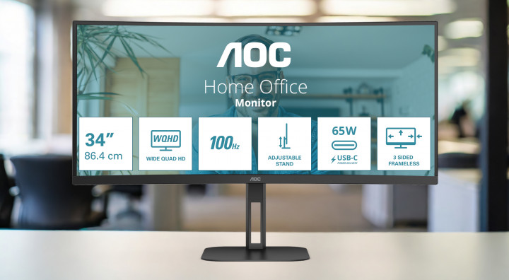 Monitor AOC CU34V5C/BK 34