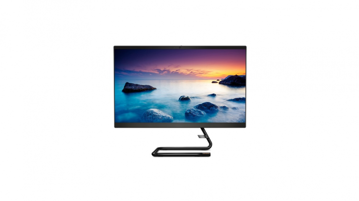 Komputer AiO Lenovo IdeaCentre A340-24IWL czarny - widok frontu