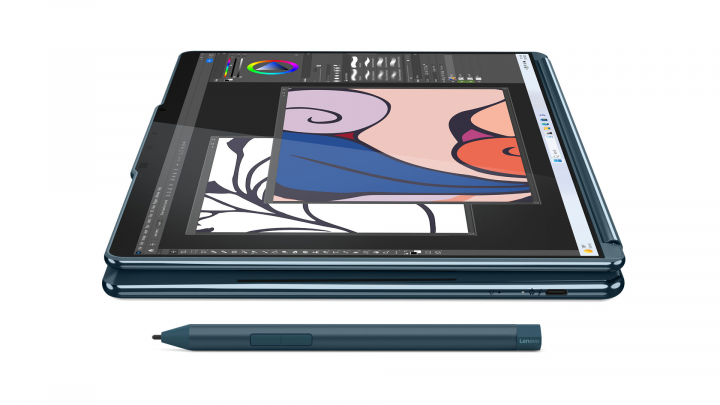 Laptop 2w1 Lenovo Yoga Book 9 13IMU9 W11H Tidal Teal (Lenovo Digital Pen 3, Lenovo 600 Bluetooth Silent Mouse + Folio Stand) 8