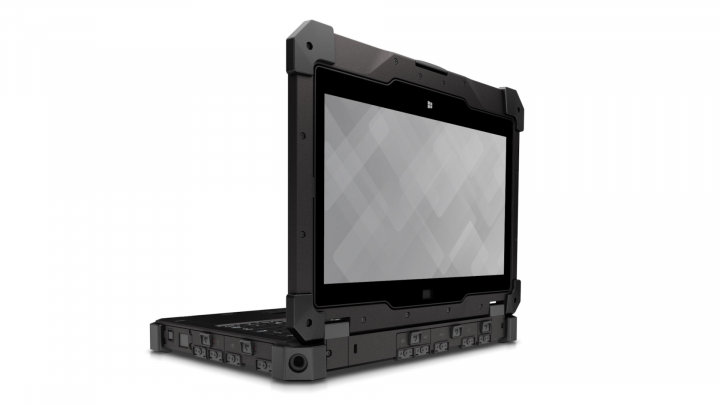 Laptop Dell Latitude Rugged 7214 - widok odwróconej matrycy