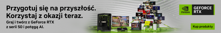Przygotuj się na przyszłość. Korzystaj z okazji teraz. Graj i twórz z GeForce RTX z serii 50 i potęgą AI. 3