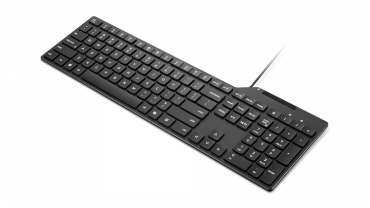 Klawiatura przewodowa Lenovo USB-A Smartcard 5000-US Euro 4Y41U13344 prawa perspektywa