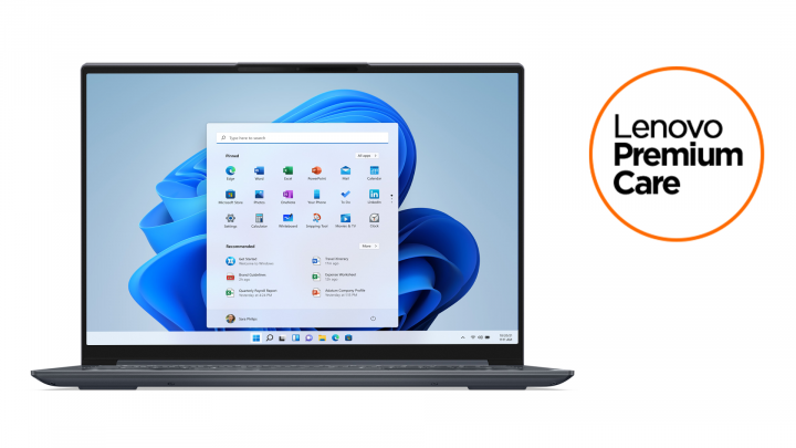 Yoga Slim 7 Pro szara z pokrywą mylar W11H premium care