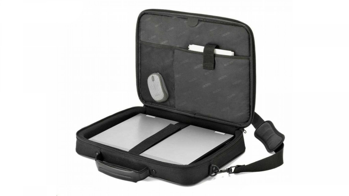 Torba do laptopa DICOTA Case Advanced XL 17,3 D30336 czarna lewa strona otwarta