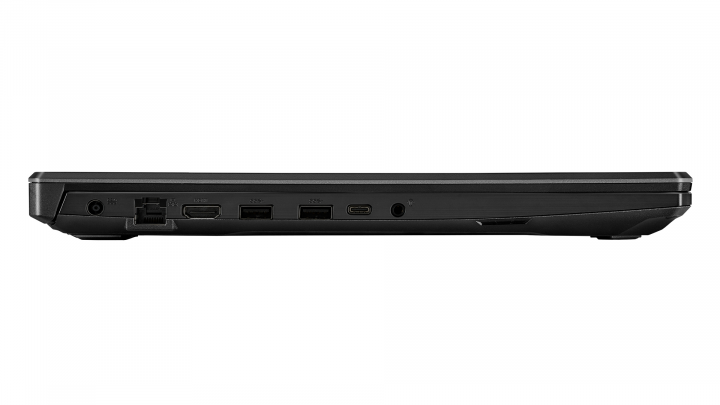Laptop Asus TUF Gaming F17 W10H Graphite Black widok lewej strony1