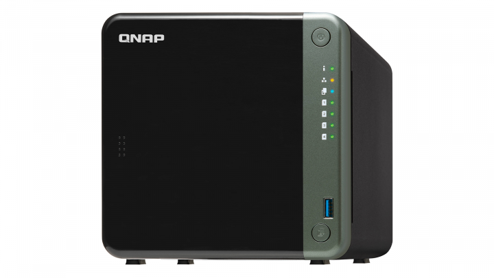 Serwer NAS QNAP TS-453D-4G - widok frontu prawej strony