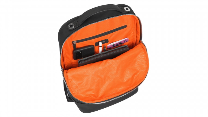 Plecak do laptopa Targus Newport TBB599GL 15 czarny - przód otwarty