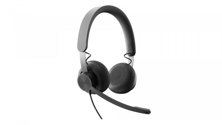 Słuchawki z mikrofonem Logitech Zone UC 981-000875 - widok frontu lewej strony