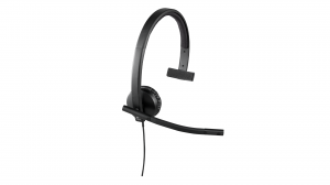 Słuchawki z mikrofonem Logitech USB Headset H570e czarne 981-000571