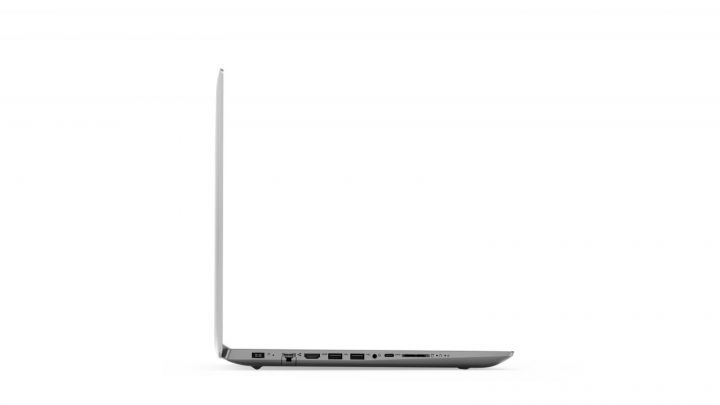 Laptop Lenovo IdeaPad 330-15IKB szara pokrywa - widok lewej strony