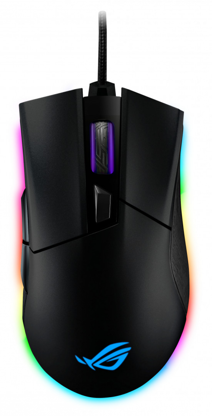 Mysz optyczna przewodowa Asus ROG Gladius II Origin 90MP00U1-B0UA00 - widok frontu v2