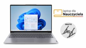 Laptop dla Nauczyciela Lenovo ThinkBook 16 Gen 7 21MWA09NPB R5 7535HS 16" WUXGA 16GB 512SSD W11