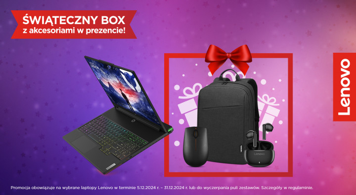 Świąteczny box - Kup laptop Lenovo objęty promocją i odbierz zestaw akcesoriów. 5