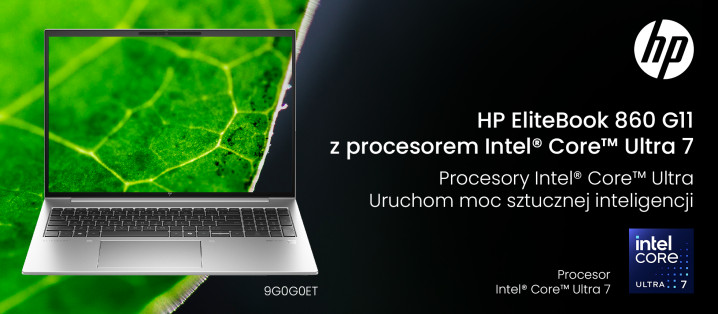 HP EliteBook 860 G11 9G0G0ET z procesorem Intel® Core™ Ultra 7 155U 7
