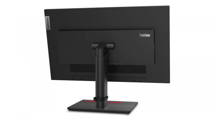 ThinkVision T24h-20 czarny - widok z tyłu prawej strony