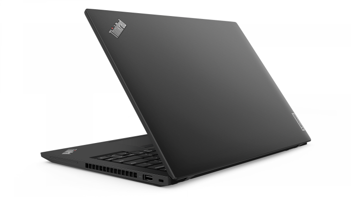 Mobilna stacja robocza Lenovo ThinkPad P14s Gen 3 (Intel) czarny - widok klapy lewej strony