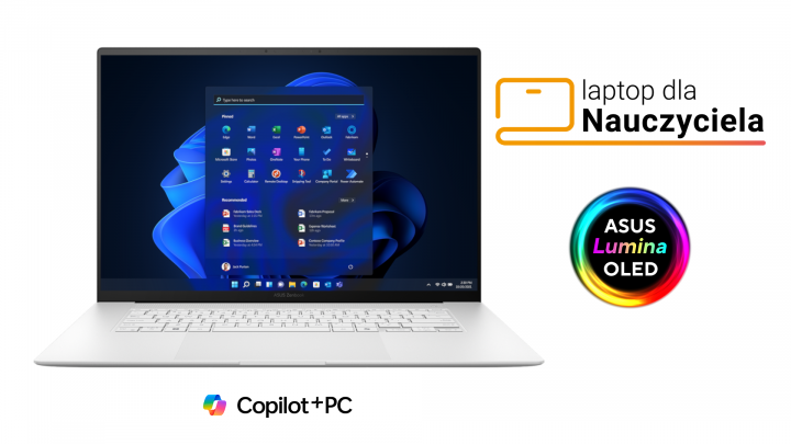 Laptop ASUS Zenbook S 16 OLED UM5606WA W11P Scandinavian White Copilot 2