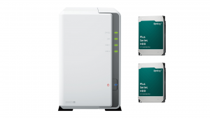 Serwer NAS Synology DS223j + 2x Dysk HDD 6TB HAT3300-6T