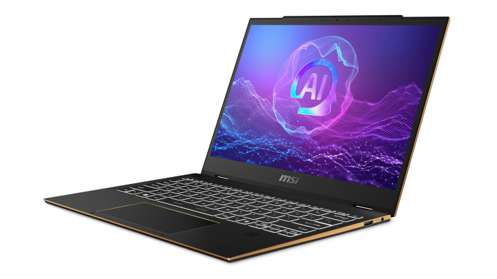 Laptop 2w1 MSI Summit 13 AI+ Evo A2VM W11P + rysik (White BK copilot) Black 6