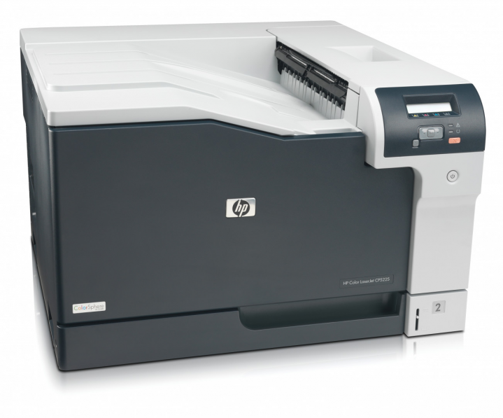Drukarka laserowa kolorowa HP Color LaserJet Professional CP5225dn - widok frontu lewej strony