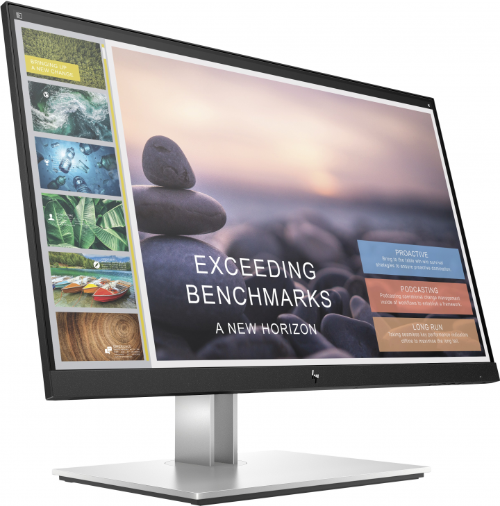 Monitor HP E24T G4 widok frontu lewa strona