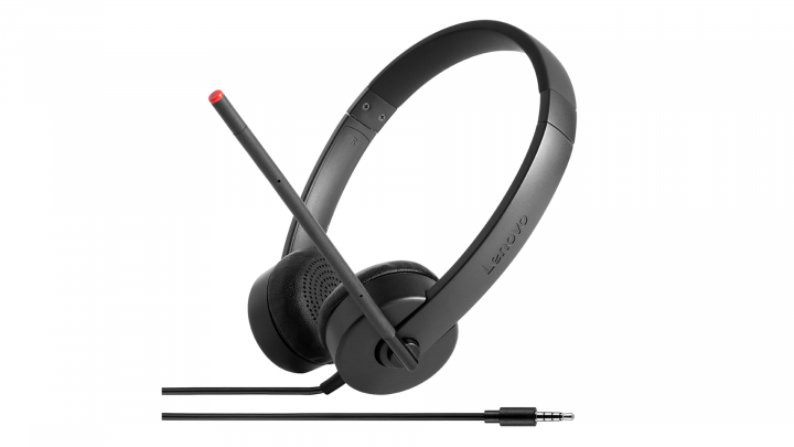 Słuchawki Lenovo Essential Stereo Analog Headset 4XD0K25030 - widok frontu prawej strony
