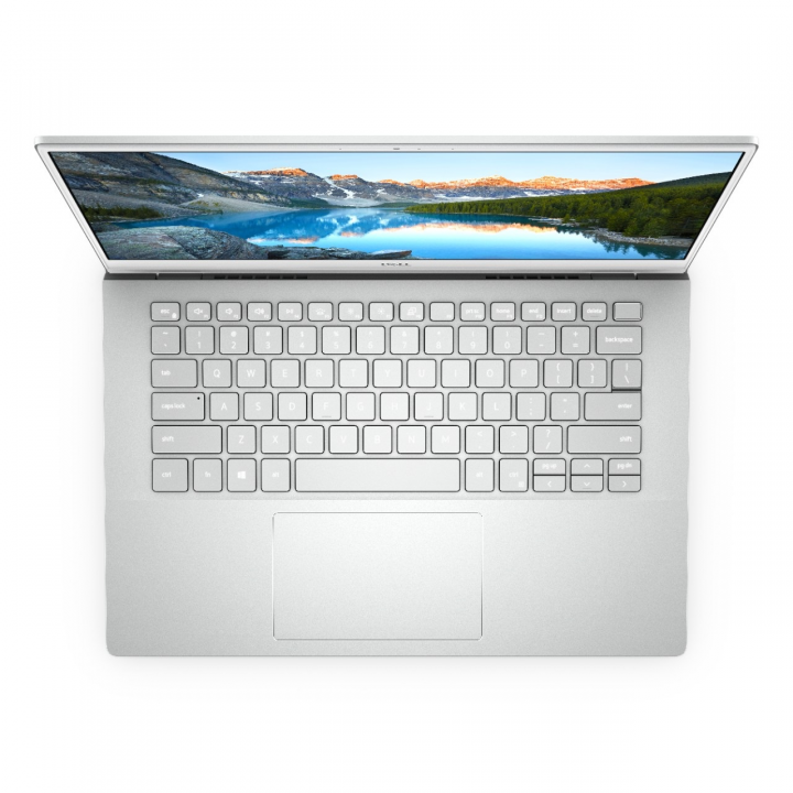 Laptop Dell Inspiron 5405 srebrny - widok z góry