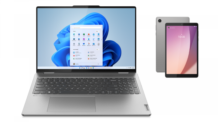 Laptop 2w1 Lenovo Yoga 7 16IRL8 W11H Arctic Grey(bez fingerprint) + Tablet M8 ZAD00069PL