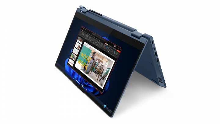ThinkBook 14s Yoga G2 W11P Abyss blue - widok frontu prawej strony