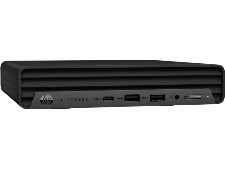 Komputer HP EliteDesk 805 G6 Mini widok frontu lewej strony