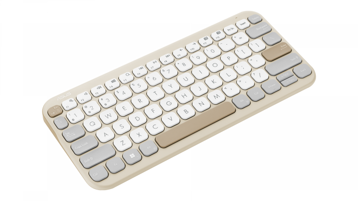 Klawiatura bezprzewodowa ASUS Marshmallow KW100 90XB0880-BKB040 beżowa 5