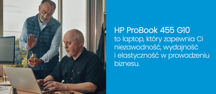 Stylowy Design Moc bez granic - HP ProBook 455 G10 85D55EA z procesorem AMD Ryzen™ 7 7730U 7
