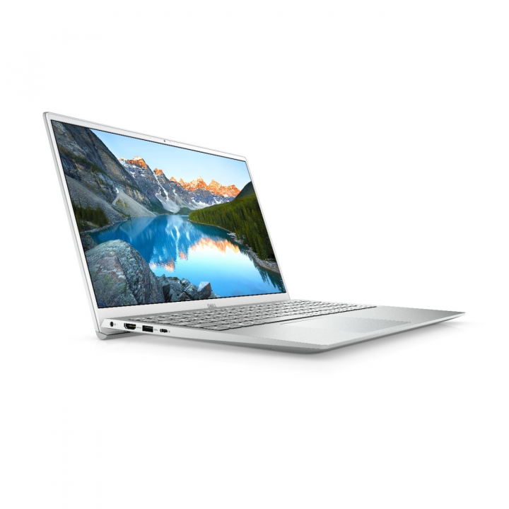 Laptop Dell Inspiron 5501 srebrny - widok frontu lewej strony