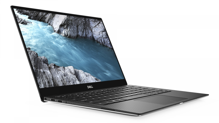 Laptop Dell XPS 13 9305 srebrno-czarny - widok frontu lewej strony