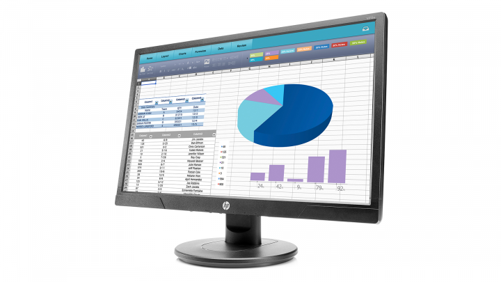 Monitor HP V213a W3L13AA - widok frontu prawej strony