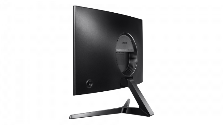 Monitor Samsung LC24RG52FZRXEN - widok z tyłu lewej strony