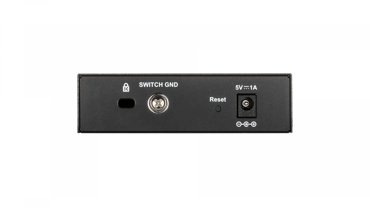 Switch D-Link - DGS-1100-05V2/E - widok z tyłu